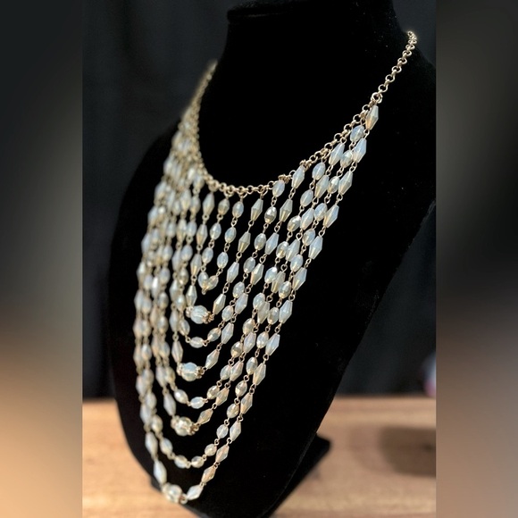 Milky crystal multi strand necklace​ *Host Pick* - Picture 3 of 5